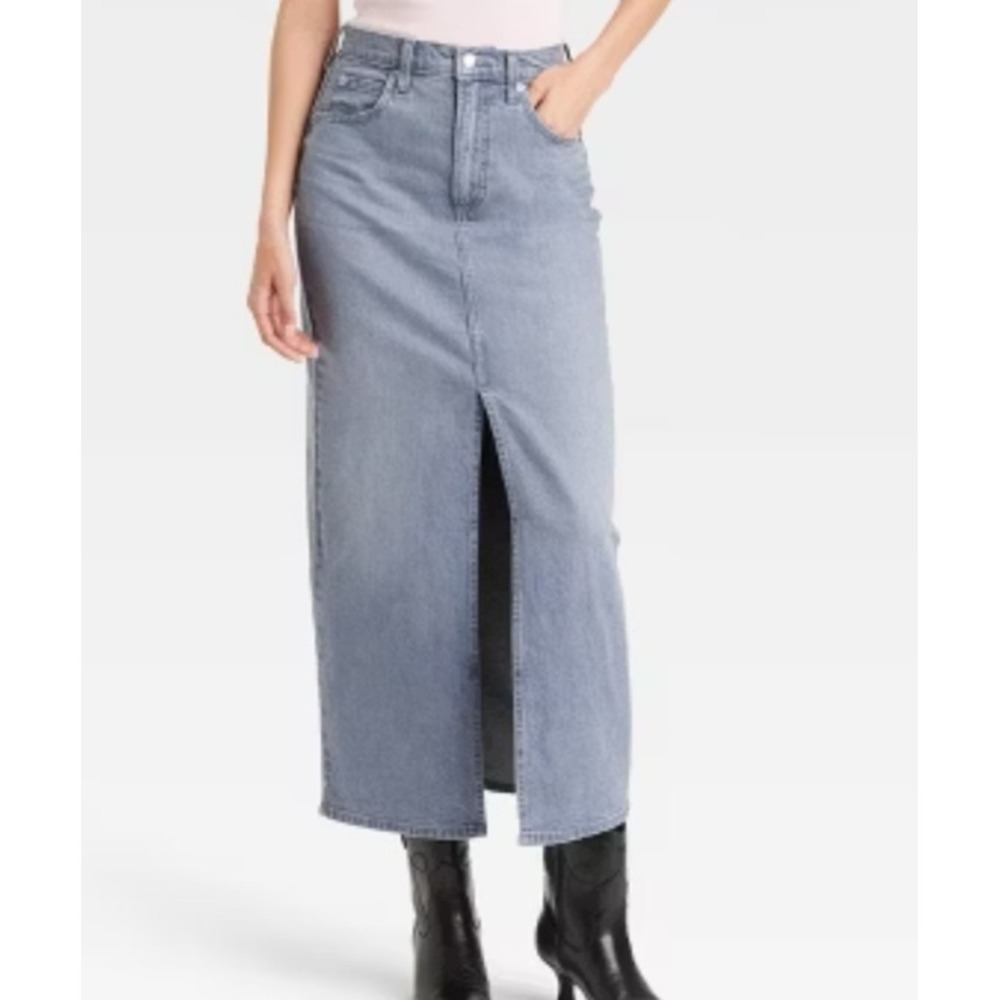 Universal Thread Women's Ultra-High Rise Maxi Denim Skirt size 14